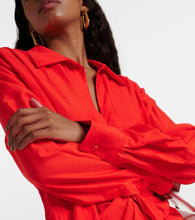 Jacquemus La Robe Bahia draped shirt dress