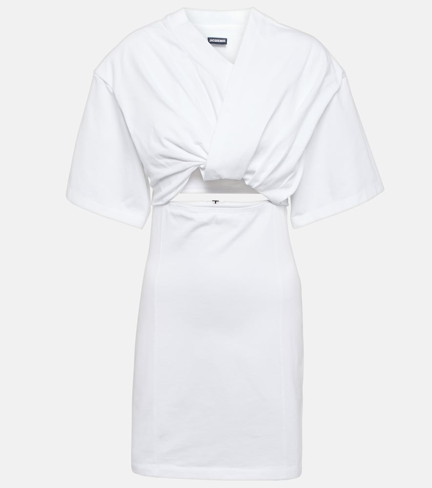 Jacquemus La Robe Bahia gathered minidress. Jacquemus La Robe Bahia 褶皱迷你连衣裙