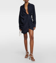 Jacquemus La Robe Bahia plunge-neck minidress