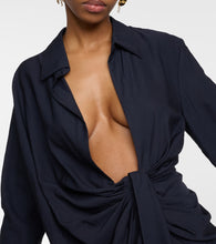 Jacquemus La Robe Bahia plunge-neck minidress
