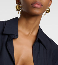 Jacquemus La Robe Bahia plunge-neck minidress