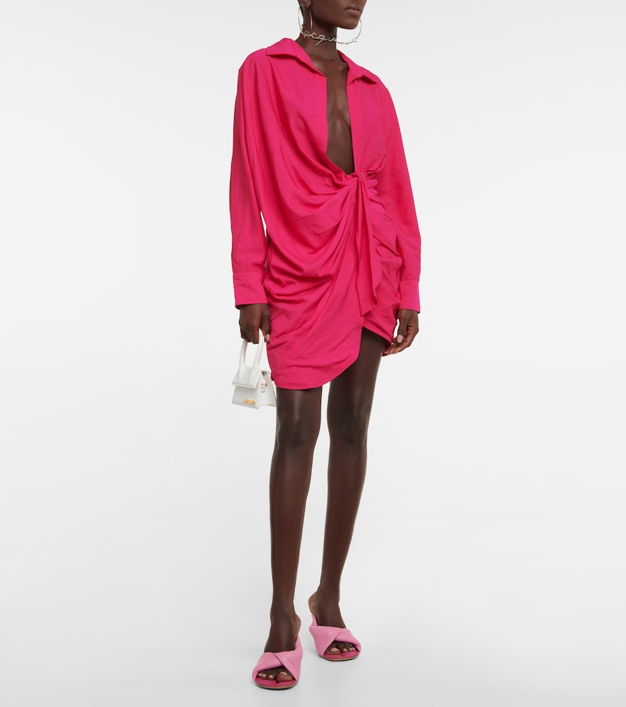Jacquemus La Robe Bahia tie-detail minidress