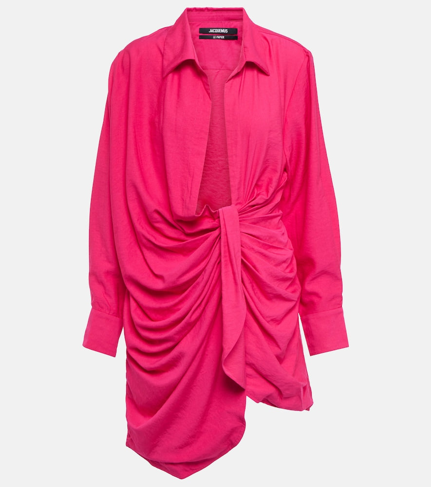 Jacquemus La Robe Bahia tie-detail minidress. Jacquemus La Robe Bahia 系带细节迷你连衣裙