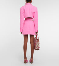 Jacquemus La Robe Bari cutout linen minidress