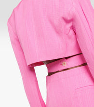 Jacquemus La Robe Bari cutout linen minidress
