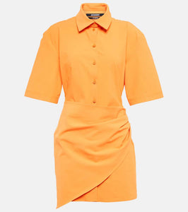 Jacquemus La Robe Camisa cotton-blend minidress