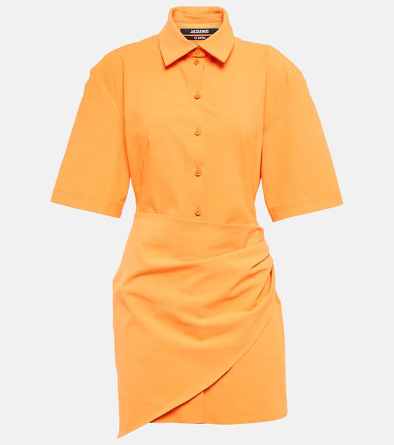 Jacquemus La Robe Camisa cotton-blend minidress