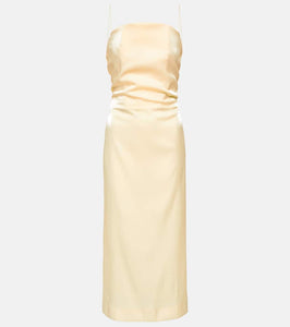 Jacquemus La Robe Carino satin midi dress