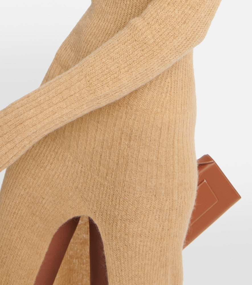 Jacquemus La Robe Dao mohair-blend maxi dress