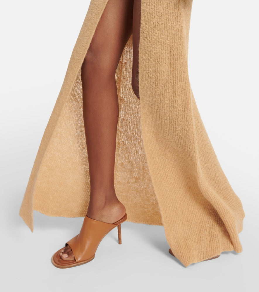 Jacquemus La Robe Dao mohair-blend maxi dress