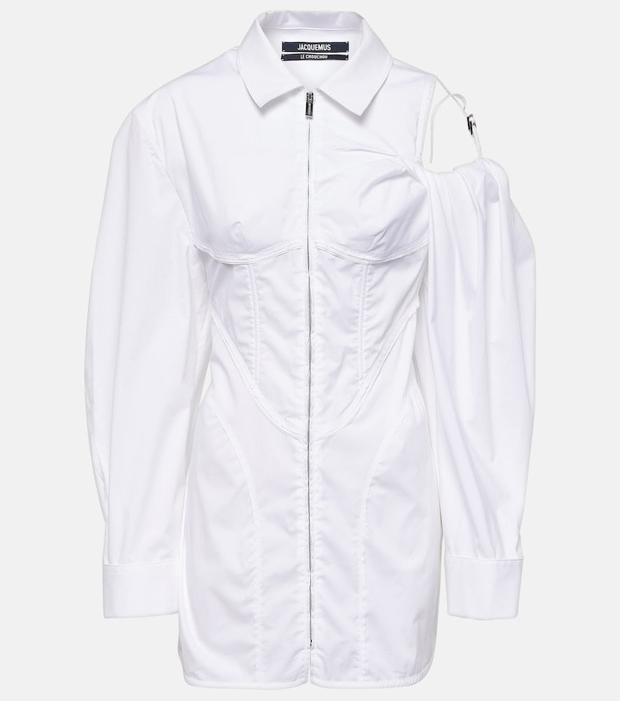 Jacquemus La Robe Galliga cotton-blend minidress. Jacquemus La Robe Galliga 棉质混纺迷你连衣裙