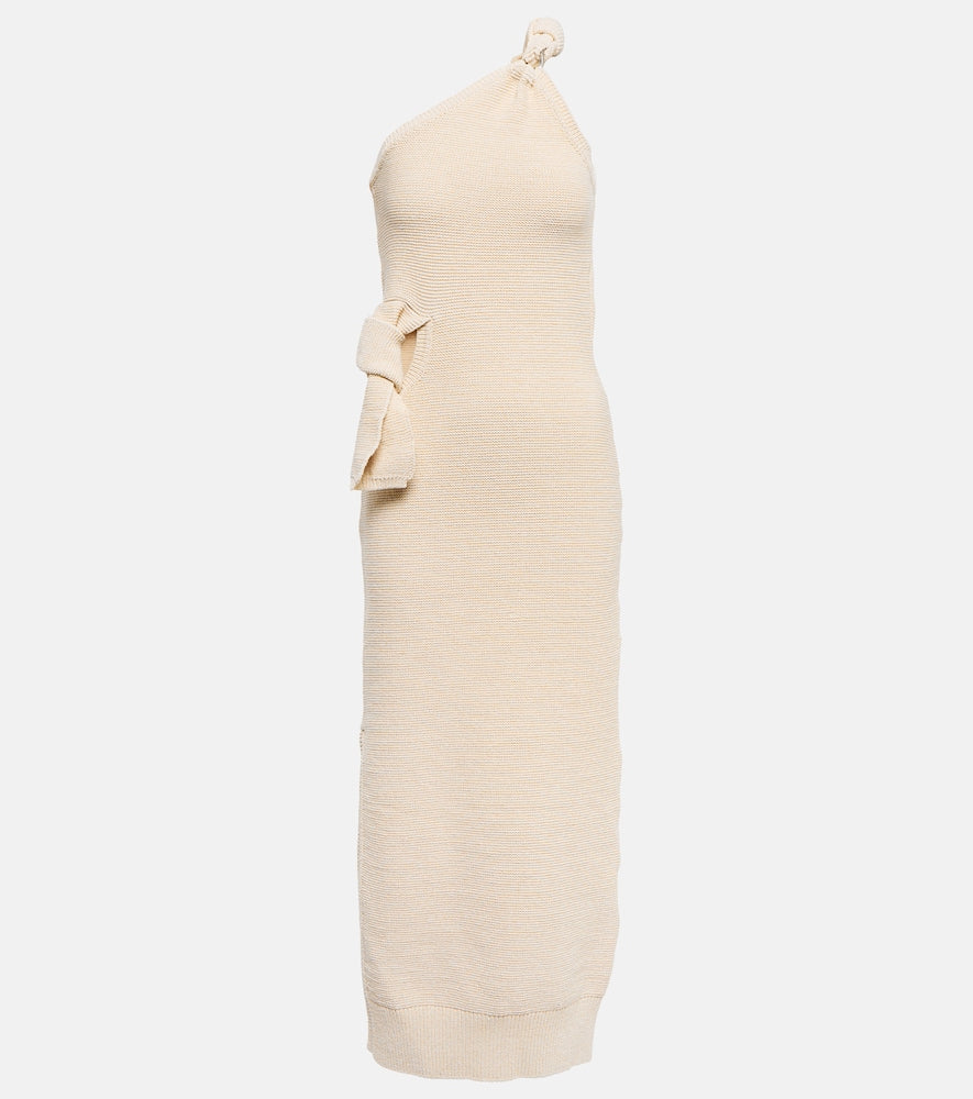 Jacquemus La Robe Maille Noeud midi dress. Jacquemus La Robe Maille Noeud 中长连衣裙