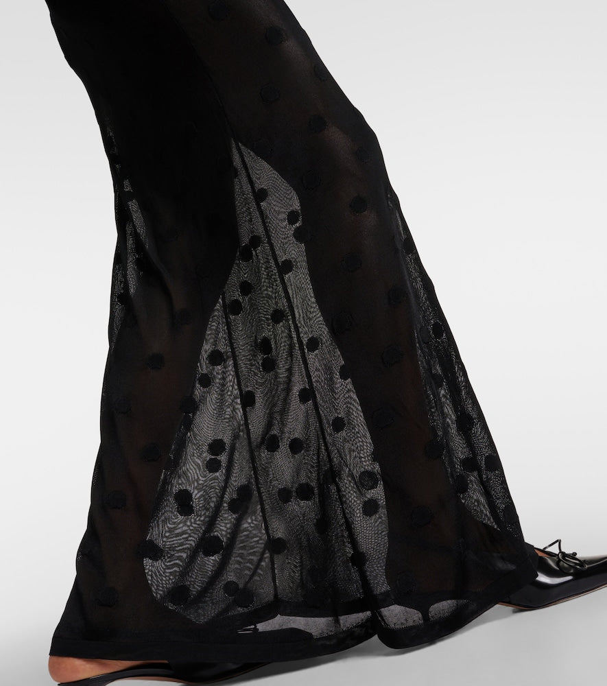 Jacquemus La Robe Maille Puntini polka-dot mesh gown
