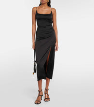 Jacquemus La Robe Notte satin midi dress