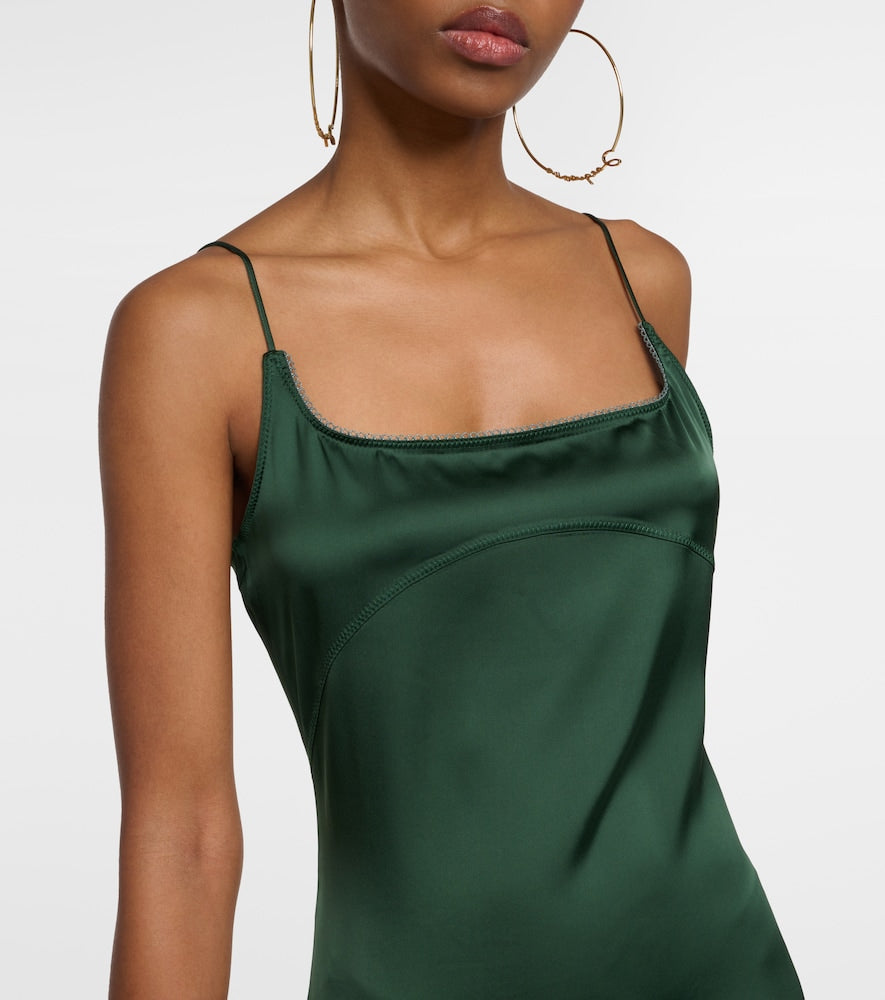 Jacquemus La Robe Notte satin slip dress