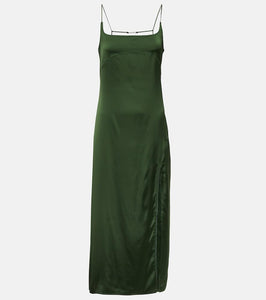 Jacquemus La Robe Notte satin slip dress