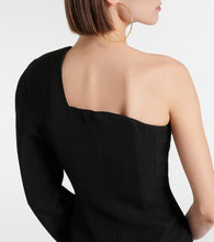 Jacquemus La Robe Pablo one-shoulder crêpe gown