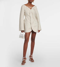 Jacquemus La Robe Peplo wool-blend minidress