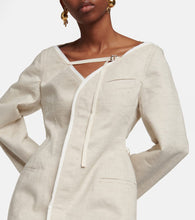 Jacquemus La Robe Peplo wool-blend minidress
