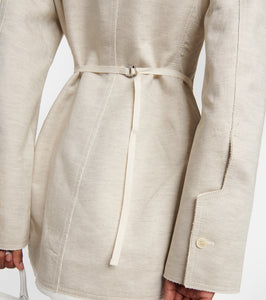 Jacquemus La Robe Peplo wool-blend minidress