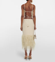 Jacquemus La Robe Raphia fringed midi dress
