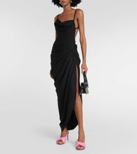 Jacquemus La Robe Saudade draped maxi dress