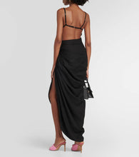 Jacquemus La Robe Saudade draped maxi dress