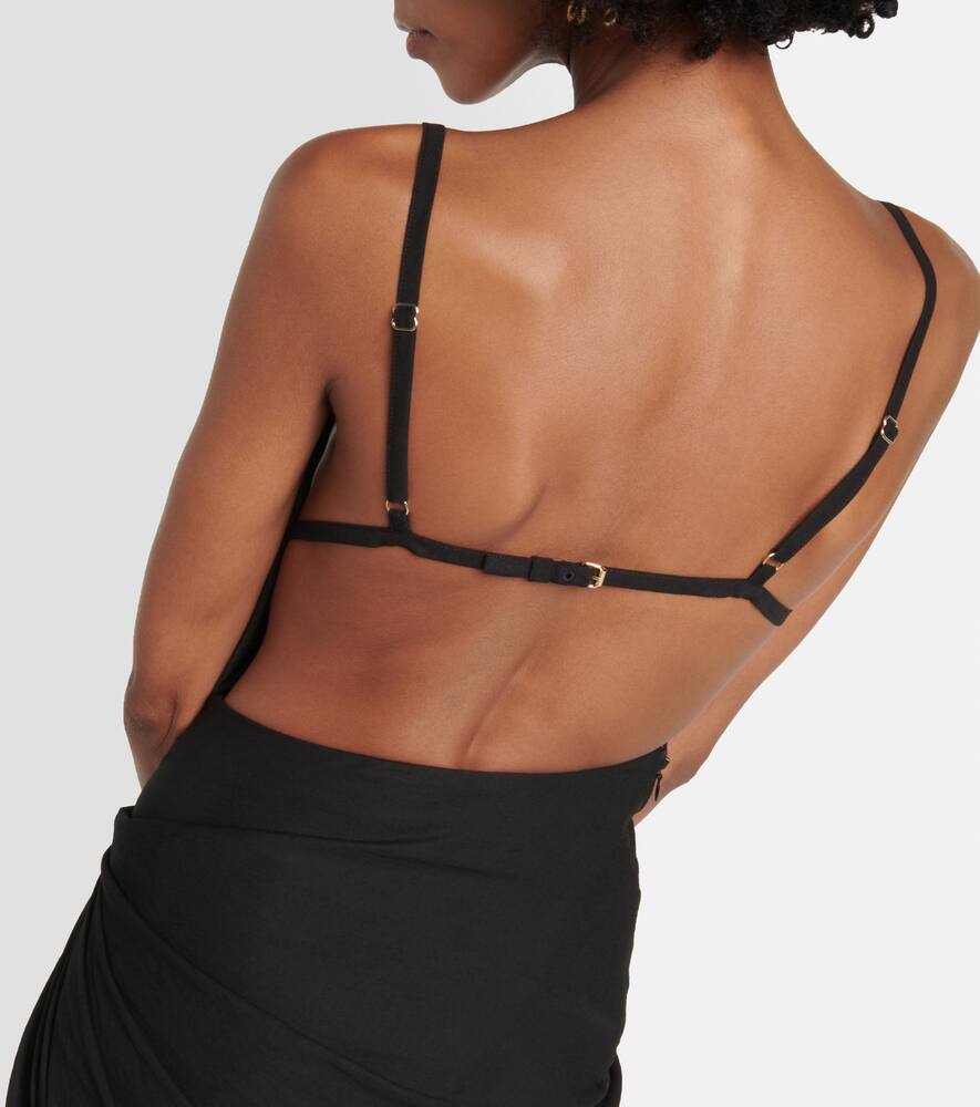 Jacquemus La Robe Saudade draped maxi dress