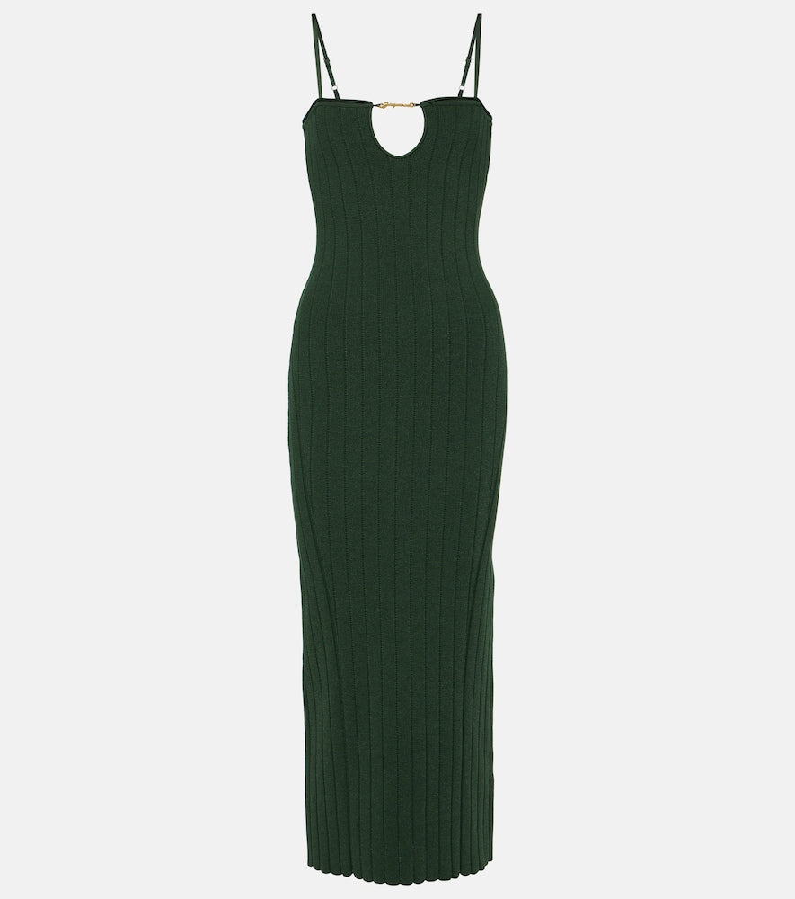 Jacquemus La Robe Sierra Bretelles midi dress. Jacquemus La Robe Sierra Bretelles 中长连衣裙