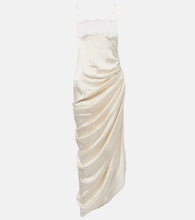 Jacquemus La Saudade Brod√É¬©e satin slip dress. Jacquemus La Saudade Brod√É�e 缎面吊带连衣裙