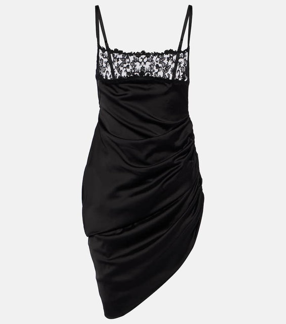 Jacquemus La Saudade brod√É¬©e satin minidress