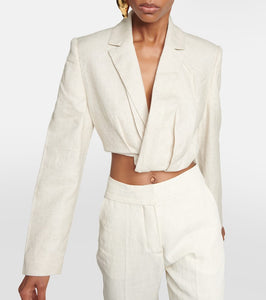 Jacquemus La Veste Bahia Courte cropped blazer