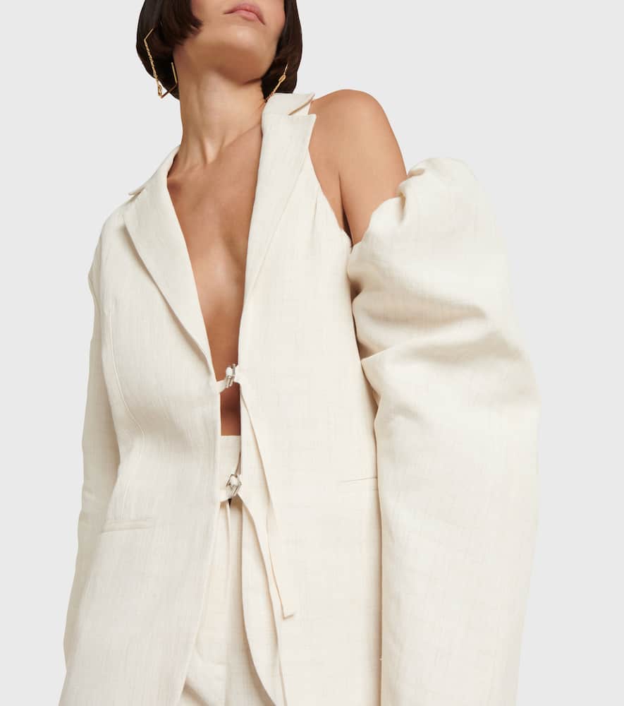 Jacquemus La Veste Galliga linen-blend blazer