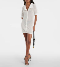 Jacquemus La mini robe Manta jersey shirt dress