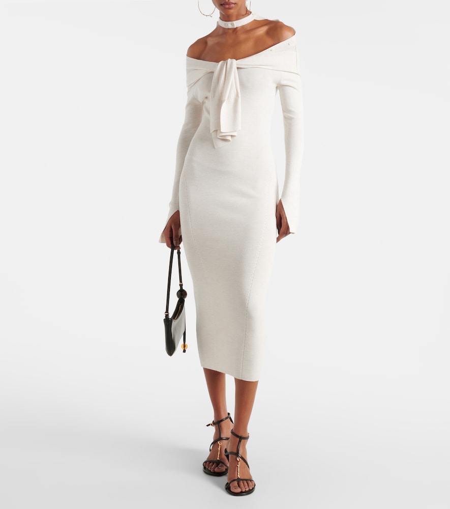 Jacquemus La robe Doble wool-blend midi dress