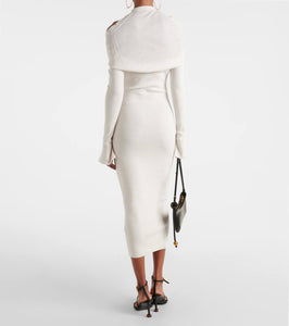 Jacquemus La robe Doble wool-blend midi dress
