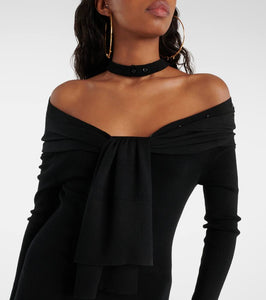 Jacquemus La robe Doble wool-blend midi dress