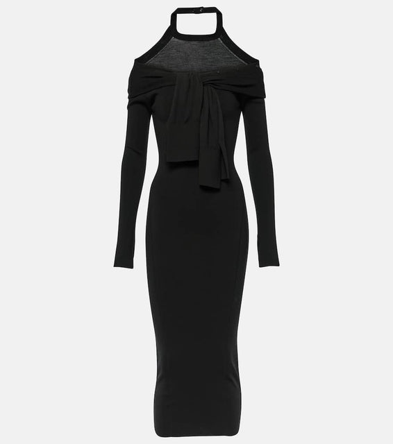 Jacquemus La robe Doble wool-blend midi dress