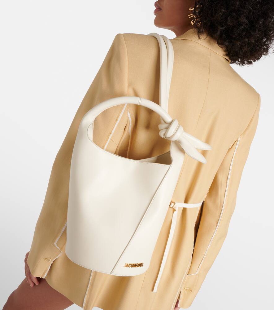Jacquemus Le Petit Tourni Mini leather bucket bag