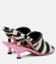 Jacquemus Les Doubles Mules zebra-print calf hair mules