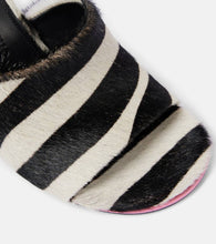 Jacquemus Les Doubles Mules zebra-print calf hair mules