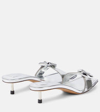 Jacquemus Les Sandales Regalo Basses metallic leather sandals