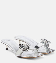 Jacquemus Les Sandales Regalo Basses metallic leather sandals