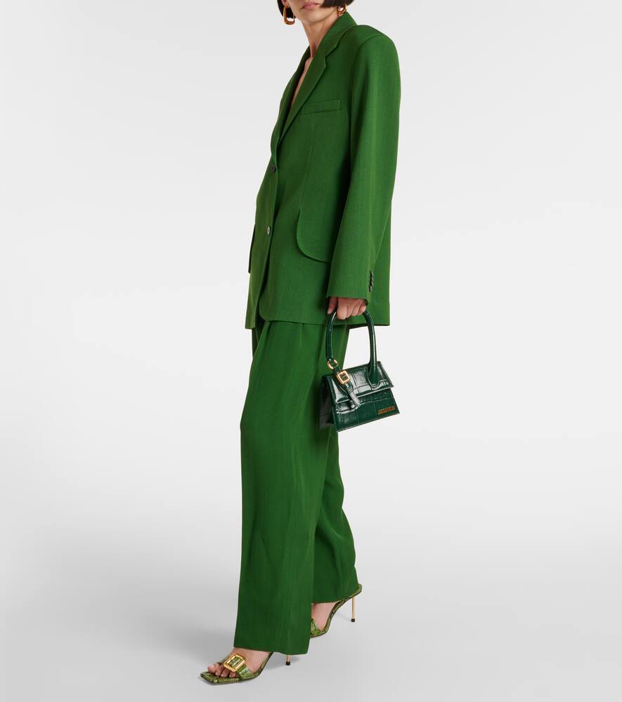 Jacquemus Les Sandales Regalo croc-effect leather sandals
