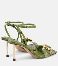 Jacquemus Les Sandales Regalo croc-effect leather sandals