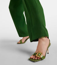 Jacquemus Les Sandales Regalo croc-effect leather sandals