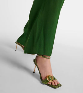 Jacquemus Les Sandales Regalo croc-effect leather sandals