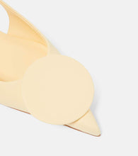 Jacquemus Les Slingbacks Duelo Plates leather slingback flats