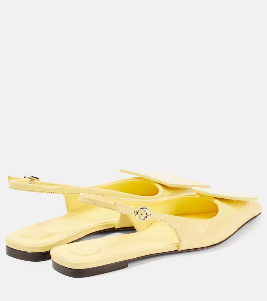 Jacquemus Les Slingbacks Duelo leather ballet flats