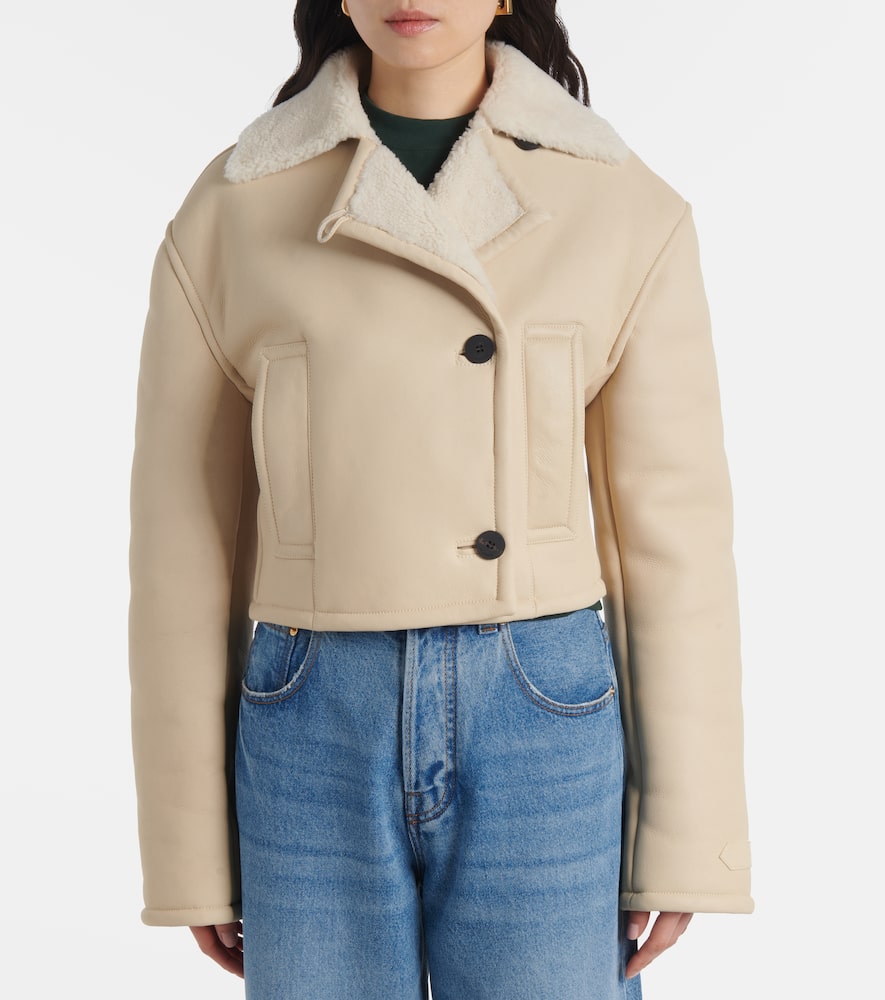 Jacquemus Marino cropped shearling jacket